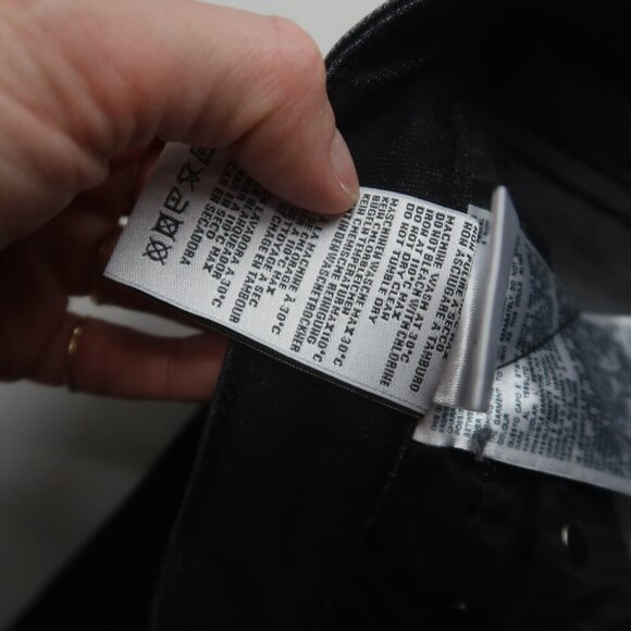 R13 Boy Straight Long Jeans in Dark Moon 24 - Picture 9 of 13